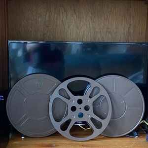 Vintage GB Goldberg Bros. 12.438"/16mm Metal Film Reel Can